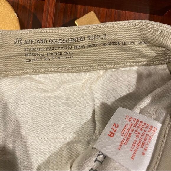 AG Adriano Goldschmeid Malibu Khaki Shorts Size 27 - Picture 6 of 7